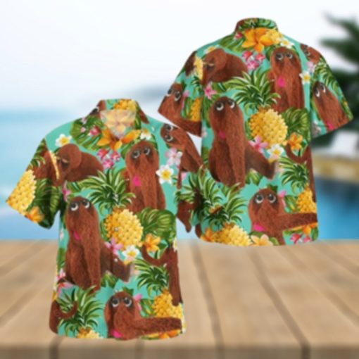 The Muppet Mr Snuffleupagus Pineapple Summer Hawaiian Shirt