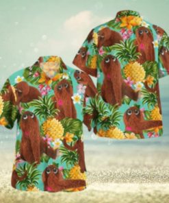 The Muppet Mr Snuffleupagus Pineapple Summer Hawaiian Shirt