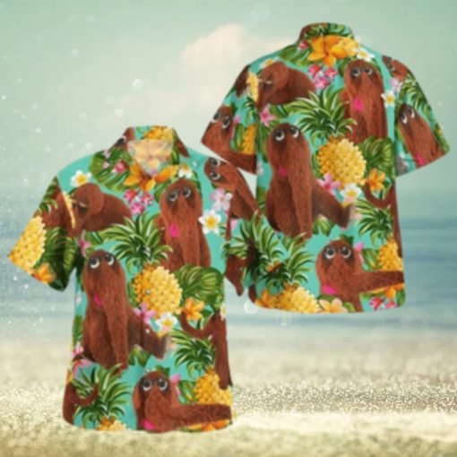 The Muppet Mr Snuffleupagus Pineapple Summer Hawaiian Shirt