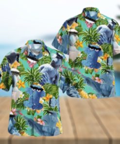 The Muppet Sam The Eagle Pineapple Tropical Summer Hawaiian Shirt