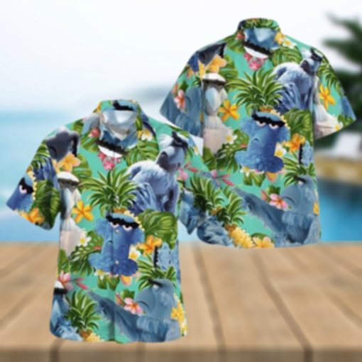 The Muppet Sam The Eagle Pineapple Tropical Summer Hawaiian Shirt