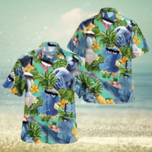 The Muppet Sam The Eagle Pineapple Tropical Summer Hawaiian Shirt