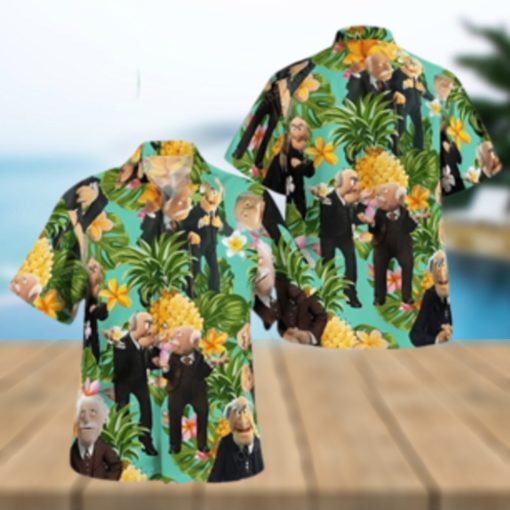 The Muppet Statler And Waldorf Pineapple Tropical Summer Hawaiian Shirt