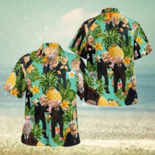 The Muppet Statler And Waldorf Pineapple Tropical Summer Hawaiian Shirt