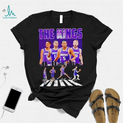 The Sacramento Kings 2023 abbey road signatures shirt