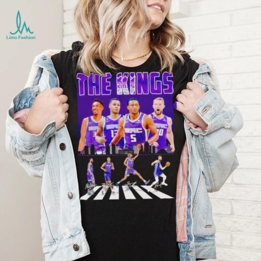 The Sacramento Kings 2023 abbey road signatures shirt