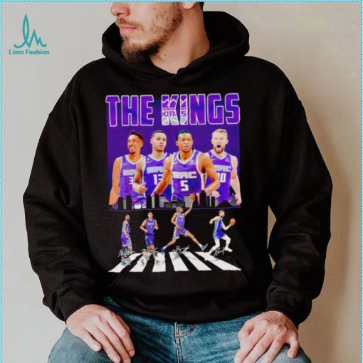 The Sacramento Kings 2023 abbey road signatures shirt