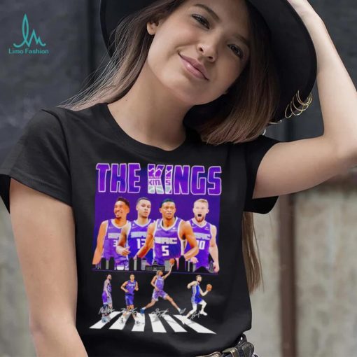 The Sacramento Kings 2023 abbey road signatures shirt