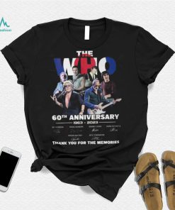 The Who 60th Anniversary 1963 – 2023 Thank You For The Memories T Shirt