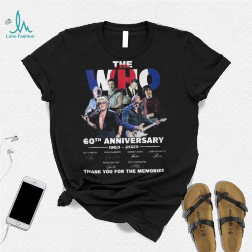 The Who 60th Anniversary 1963 – 2023 Thank You For The Memories T Shirt