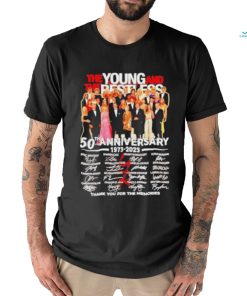 The Young And The Restless 50th Anniversary 1973 – 2023 Thank You For The Memories Shirt