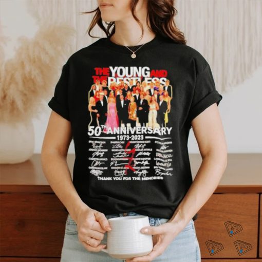 The Young And The Restless 50th Anniversary 1973 – 2023 Thank You For The Memories Shirt