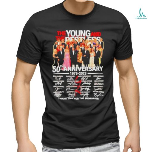 The Young And The Restless 50th Anniversary 1973 – 2023 Thank You For The Memories Shirt