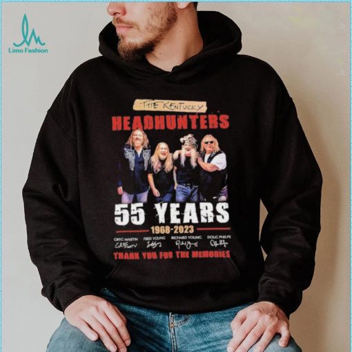 The kentucky headhunters 55 years 1968 2023 thank you for the memories t shirt