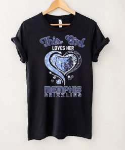 This Girl Loves Her Heart Memphis Grizzlies Shirt