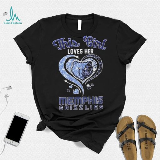 This Girl Loves Her Heart Memphis Grizzlies Shirt