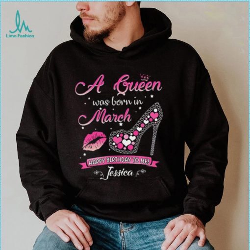 This Queen was Born in March Birthday Shirts for Women T Shirt, Multicolored