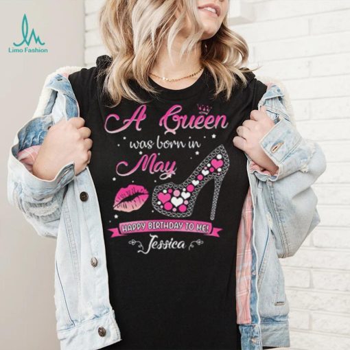This Queen was Born in May Birthday Shirts for Women T Shirt, Multicolored