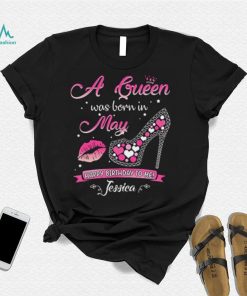 This Queen was Born in May Birthday Shirts for Women T Shirt, Multicolored