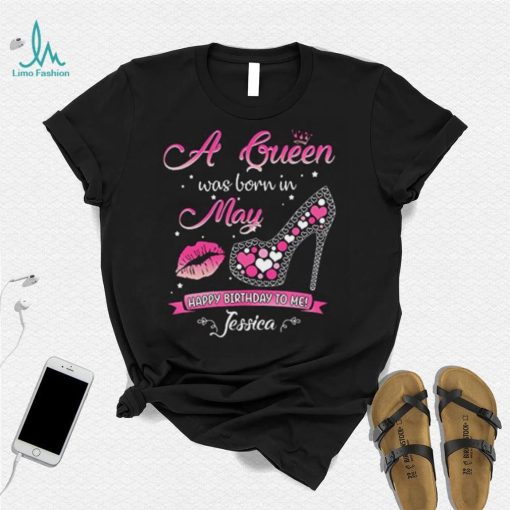 This Queen was Born in May Birthday Shirts for Women T Shirt, Multicolored