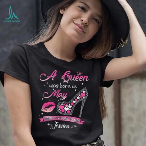 This Queen was Born in May Birthday Shirts for Women T Shirt, Multicolored