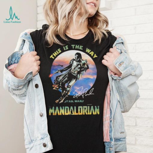 This is the Way Star Wars the Mandalorian signature shirt