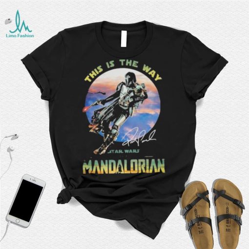 This is the Way Star Wars the Mandalorian signature shirt