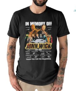 Tn memory off john wick 2014 2023 thank you for the memories shirt