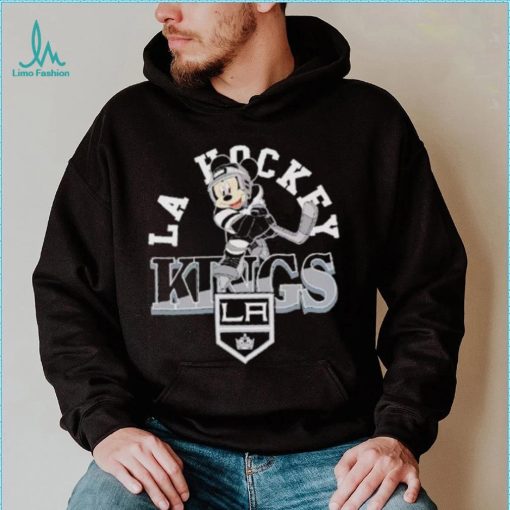 Toddler Los Angeles Kings Black Putting Up Numbers Mickey mouse shirt