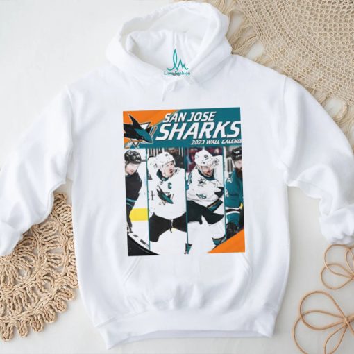 Top san jose sharks 2023 team wall calendar shirt
