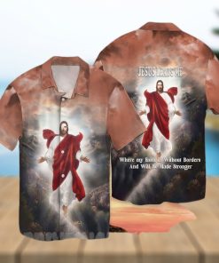 [Top selling Item] Jesus Leads Me Where My Faith Is Without Borders And Will Be Made Stronger Summer Vibe Hawaiian Shirt