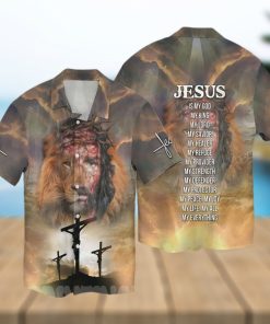 [Top selling Item] Jesus Lion My Everything Jesus Is My God My King My Lord My Savior My Healer My Refuge Summer Time Hawaiian Shirt