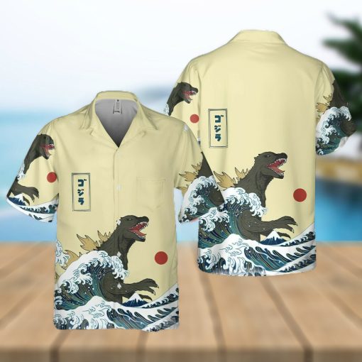 [Top selling Item] King Of Monster Godzilla Japanese Gojiras Vintage Short Sleeve Shirt Summer Time Hawaiian Shirt