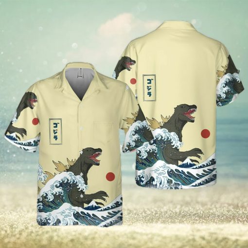 [Top selling Item] King Of Monster Godzilla Japanese Gojiras Vintage Short Sleeve Shirt Summer Time Hawaiian Shirt
