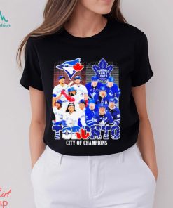 Toronto City Of Champions Toronto Maple Leafs And Toronto Blue Jays Team Player Shirt