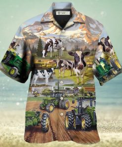 Tractor And Cow Farm Lover Hawaiian Shirt – Trendy Aloha