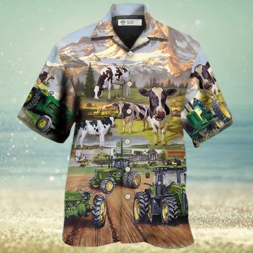 Tractor And Cow Farm Lover Hawaiian Shirt – Trendy Aloha