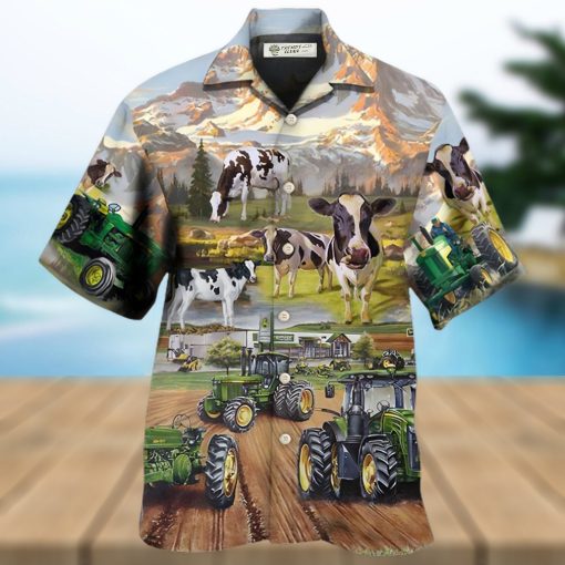 Tractor And Cow Farm Lover Hawaiian Shirt – Trendy Aloha