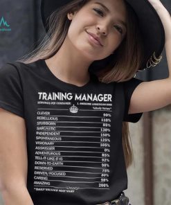 Training manager training manager factors shirt