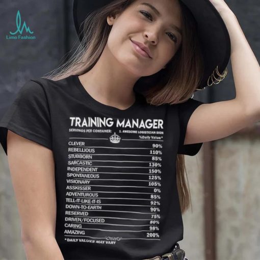 Training manager training manager factors shirt