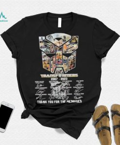 Transformers 2007–2023 Signature Thank You For The Memories signatures Shirt