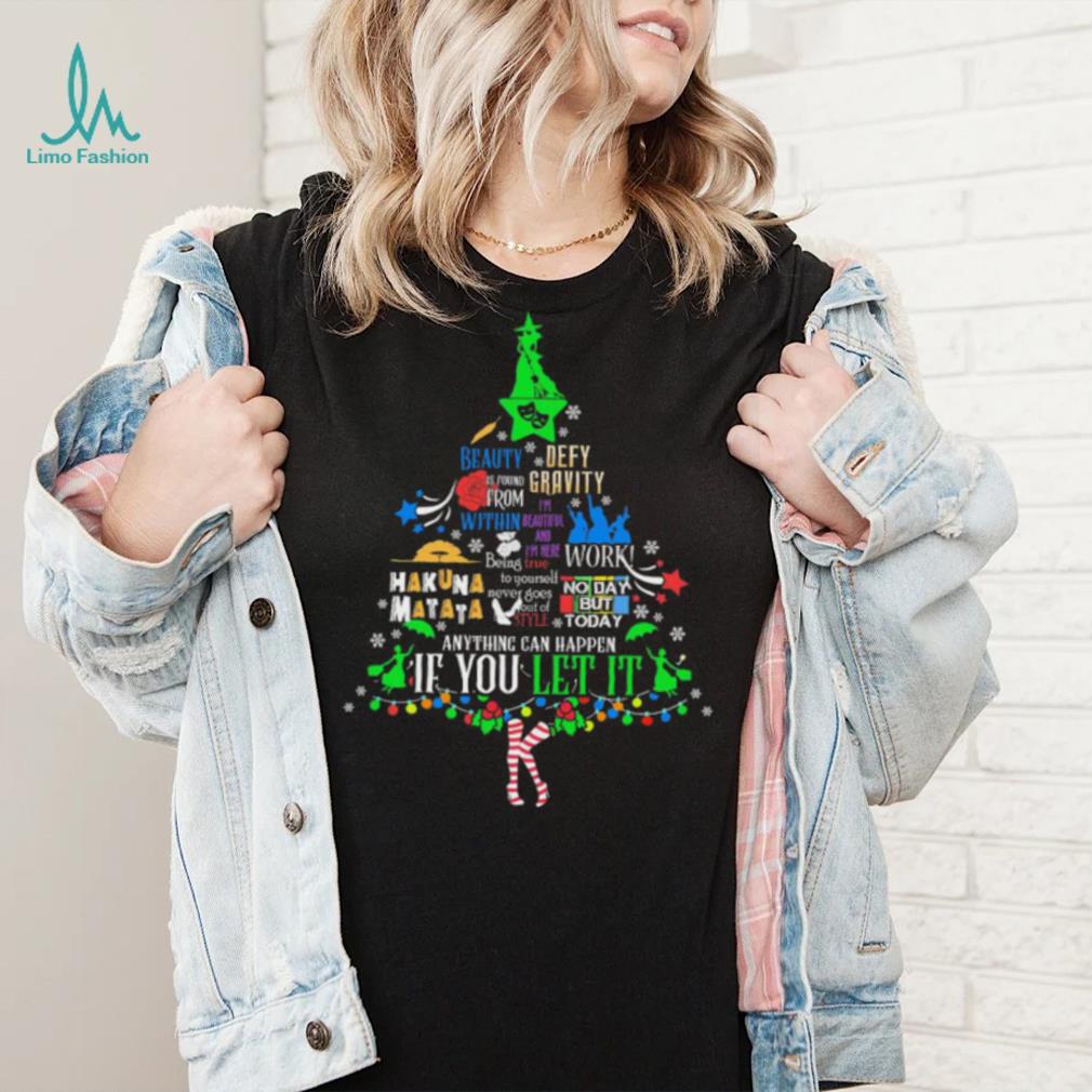 Tree Christmas Beauty Defy If You Let It Shirt