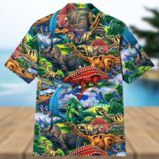 Triceratops Clothing Triceratops Lover Dinosaur Hawaiian Shirt