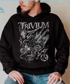 Trivium Screaming Dragon Black and White Tee Shirt