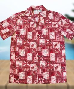 Tropic Vision Red High Quality Hawaiian Shirt