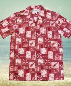 Tropic Vision Red High Quality Hawaiian Shirt