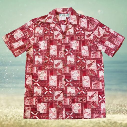 Tropic Vision Red High Quality Hawaiian Shirt