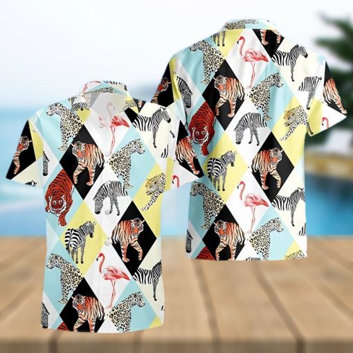 Tropical Animals And Bird Hawaiian Shirt Vacation Gift For Lover Animal