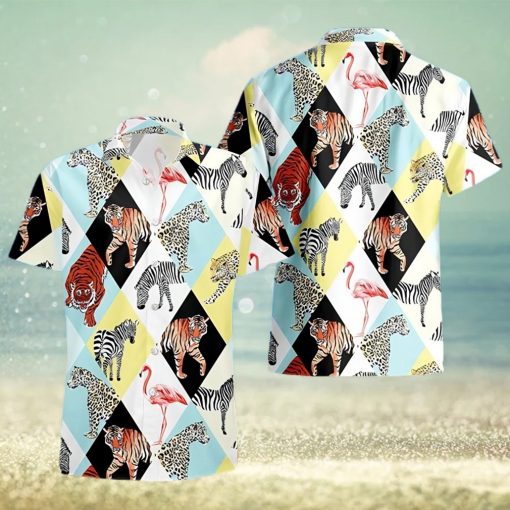 Tropical Animals And Bird Hawaiian Shirt Vacation Gift For Lover Animal