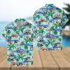 Jurassic Park Hawaiian Shirt Tropical Leaves And Flower